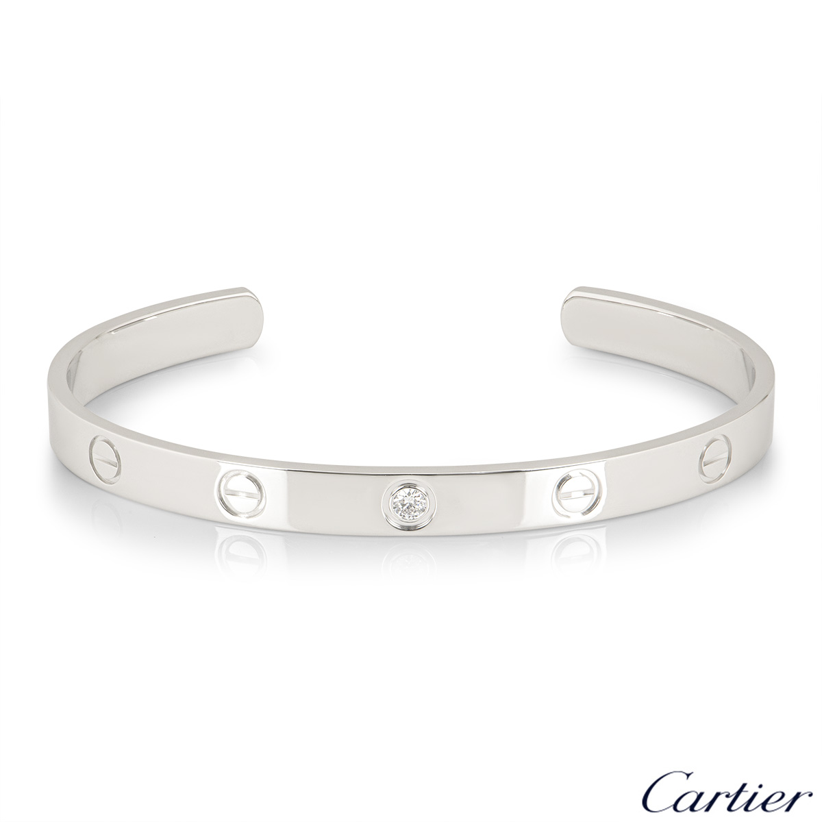 Cartier White Gold Love Bangle Bracelet • Watson & Son, Inc.